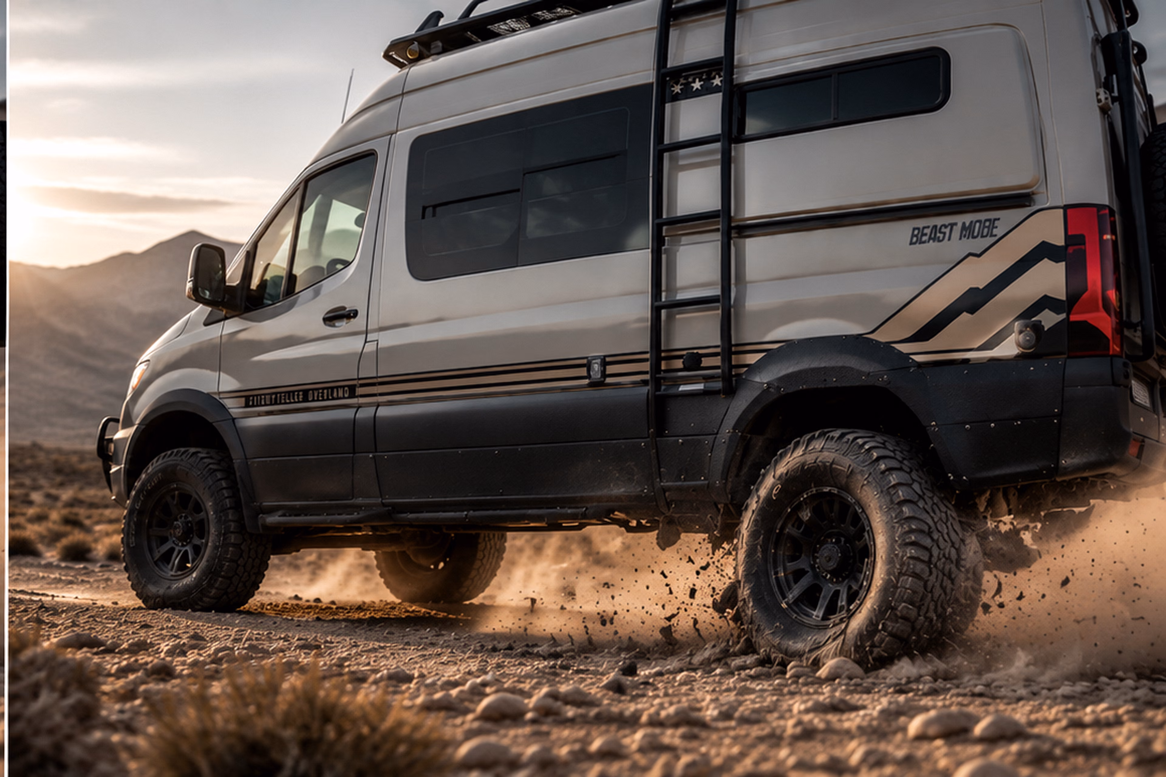 RV after a tire blowout with Titan Shield installed: the underbelly is intact
