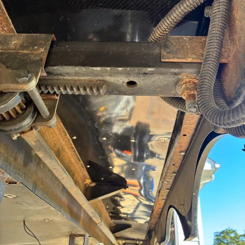 Titan Shield installed above RV tires